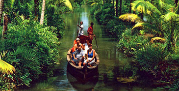 Backwaters cruise in Kerala