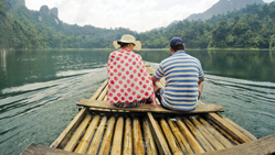 bamboo rafting in thekkady Kerala